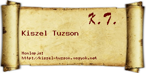Kiszel Tuzson névjegykártya